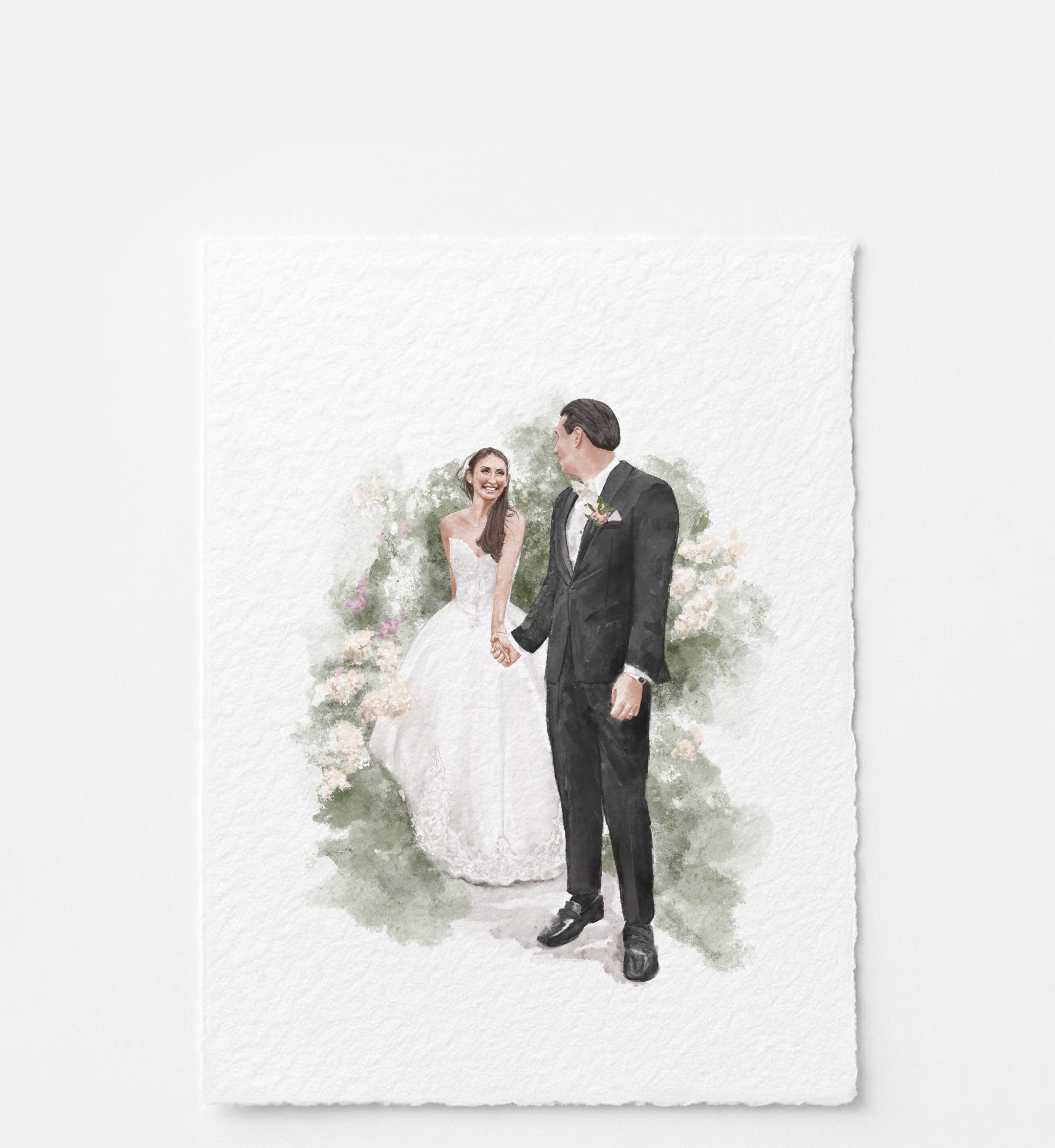 Classic Wedding Illustration | 2 People |