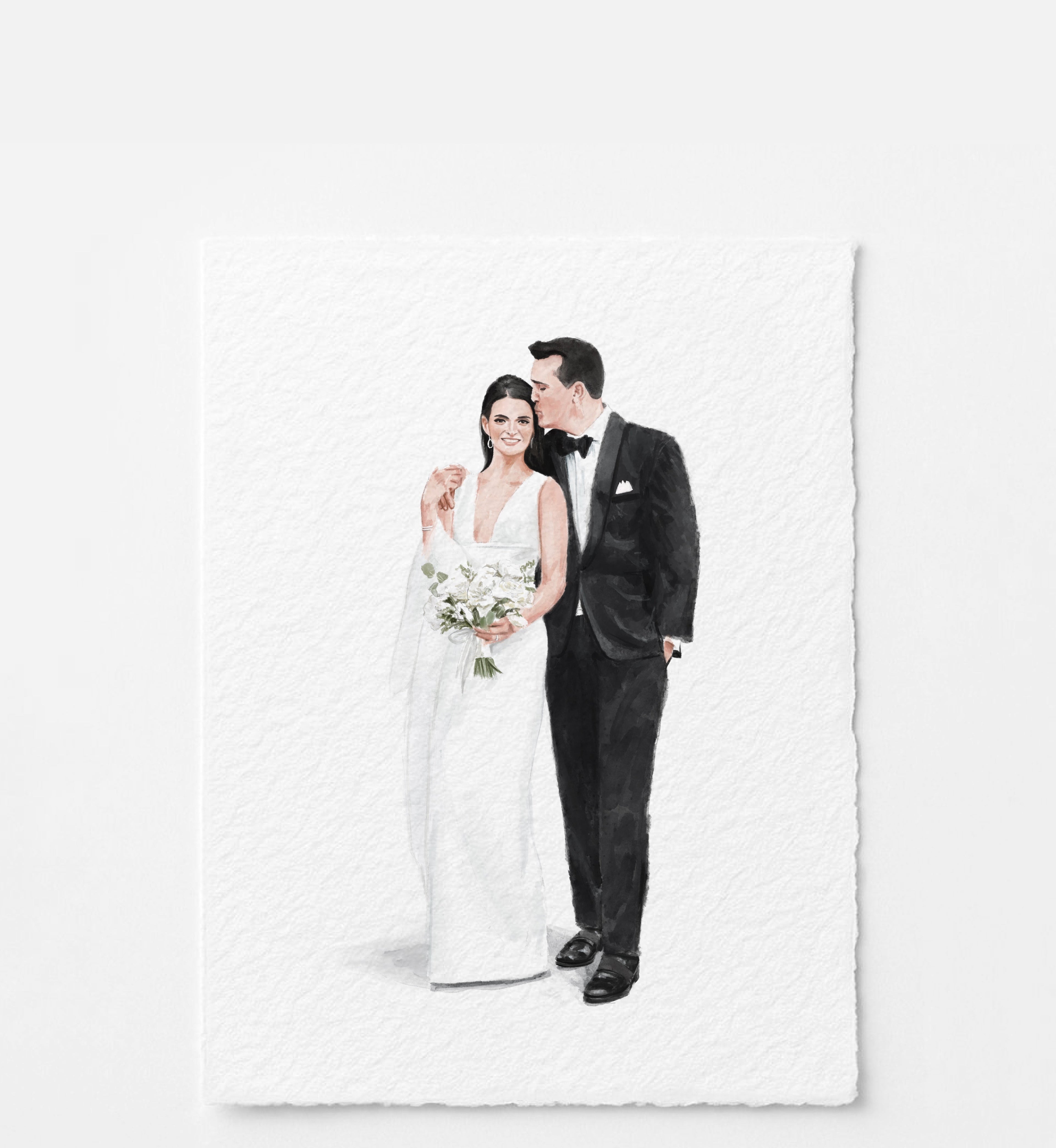 Classic Wedding Illustration | 2 People |
