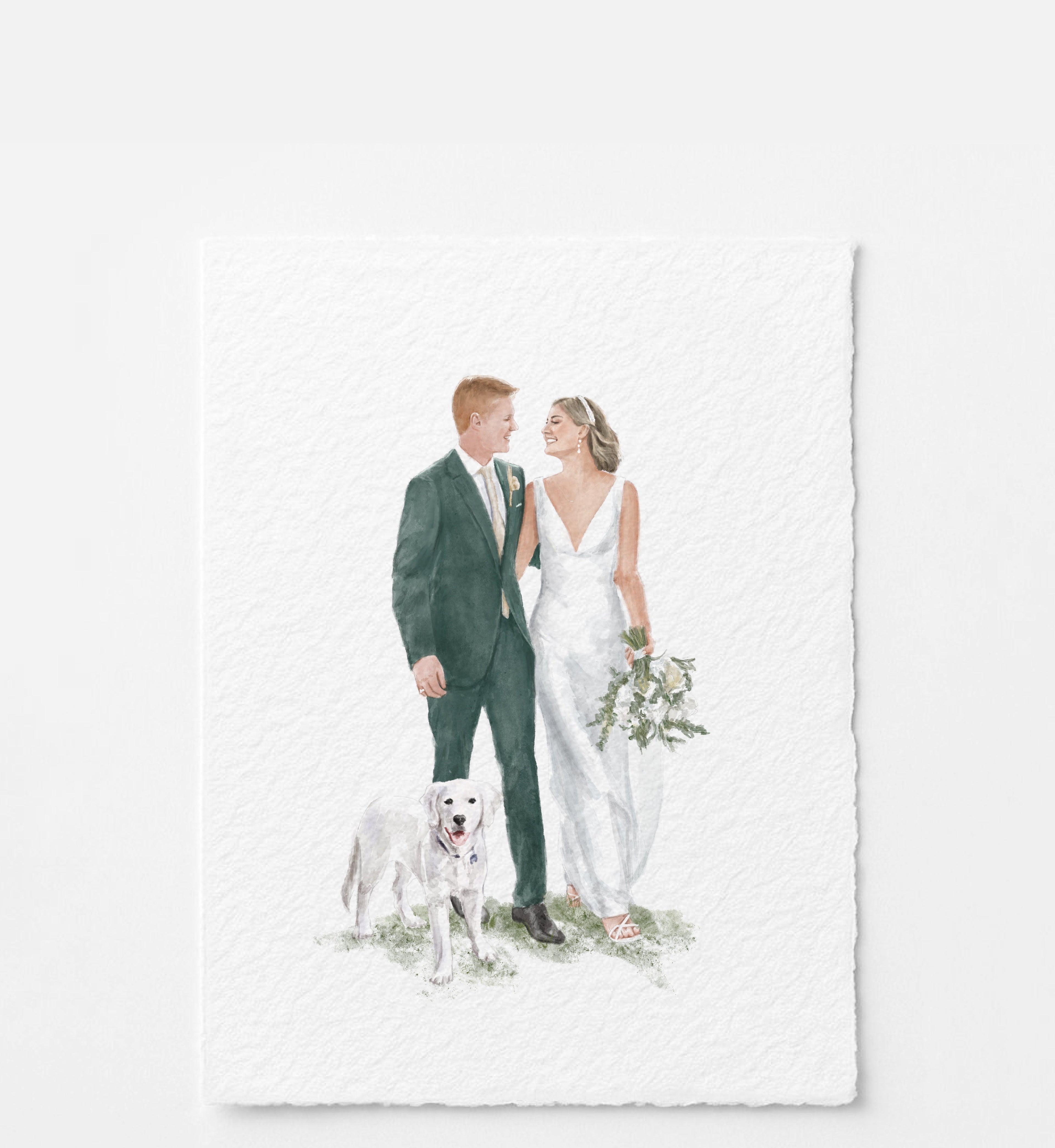 Classic Wedding Illustration | 2 People |