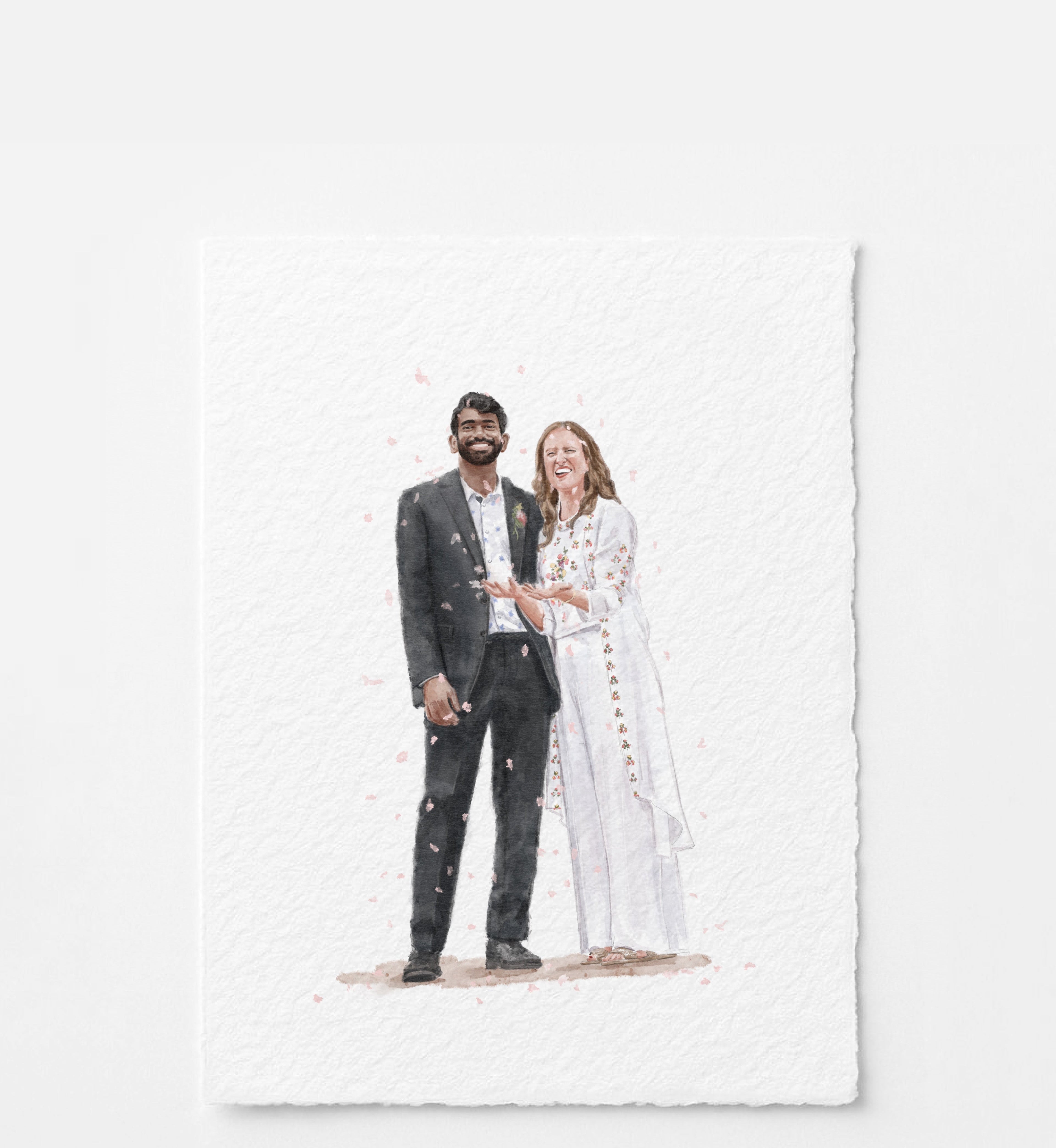 Classic Wedding Illustration | 2 People |