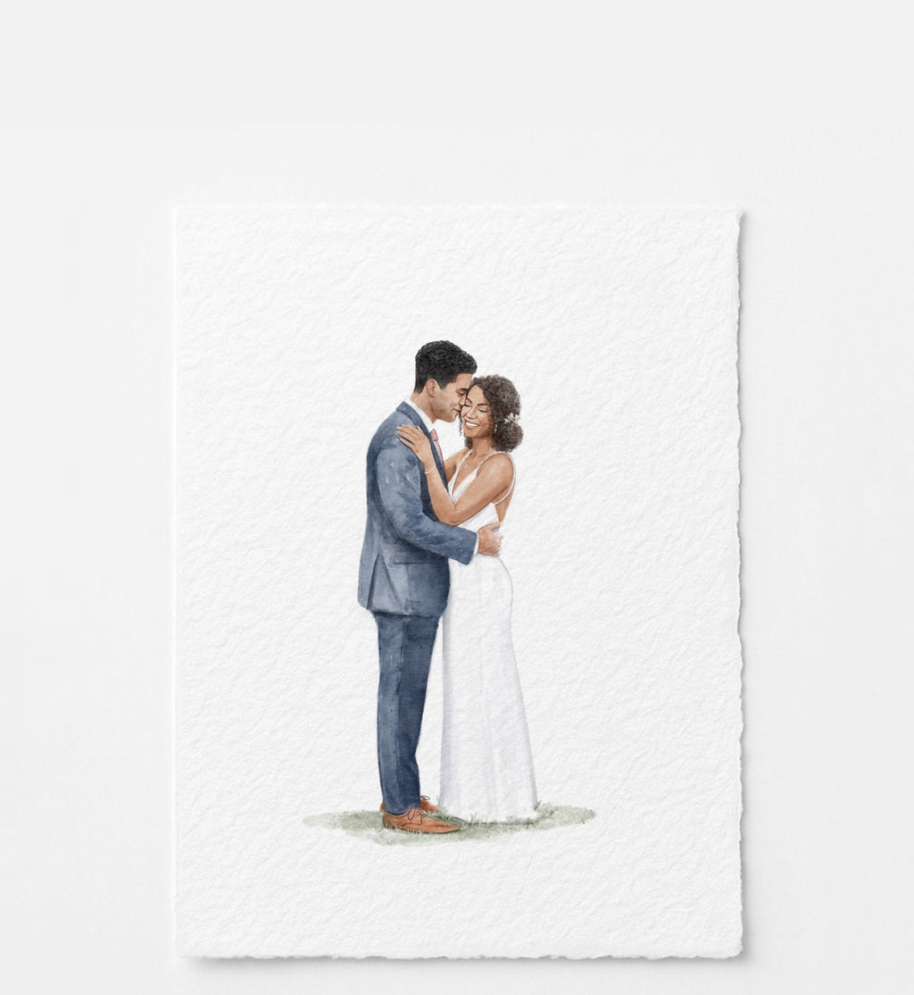 Classic Wedding Illustration | 2 People |