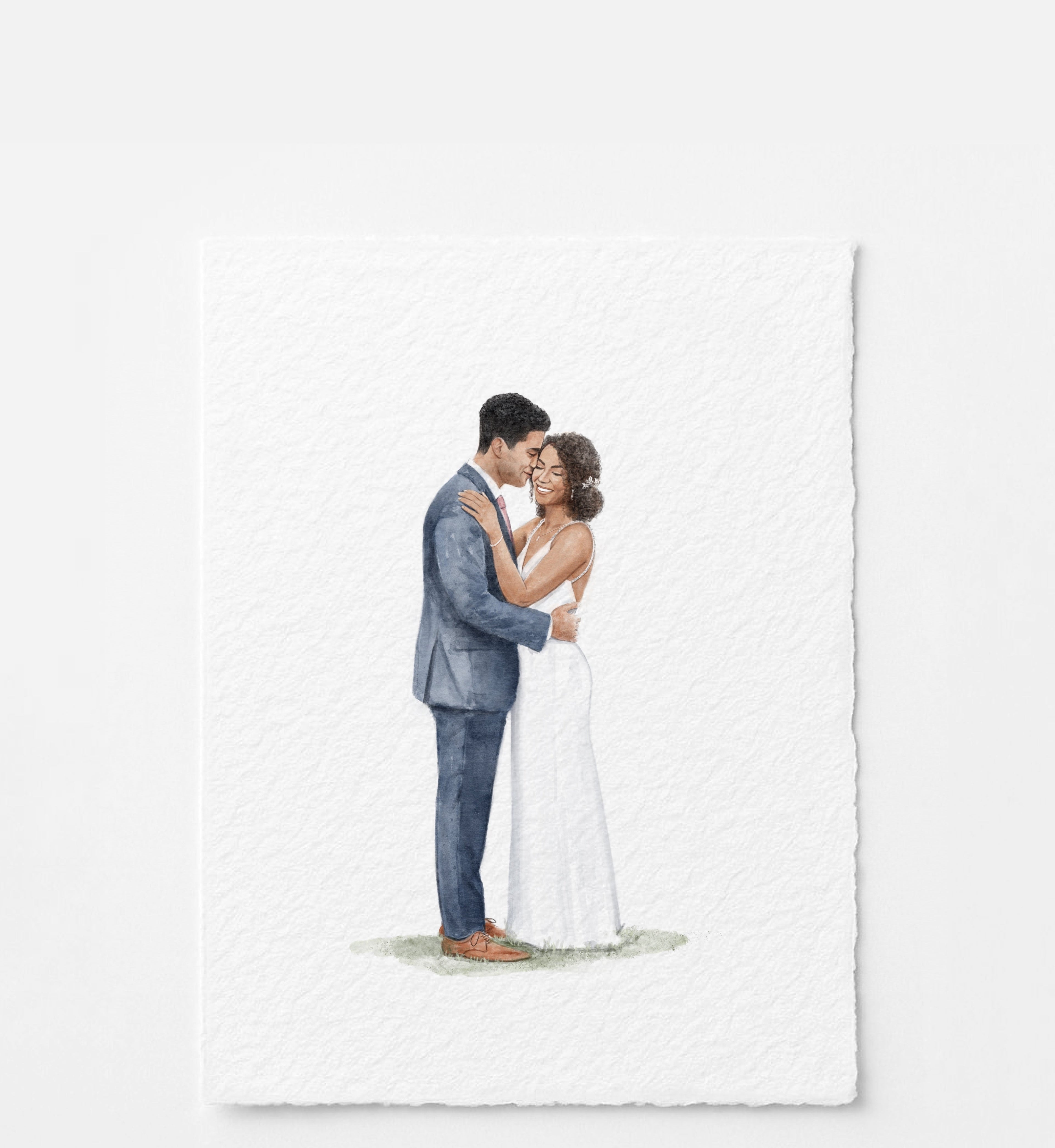 Classic Wedding Illustration | 2 People |